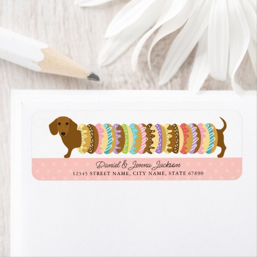 Dachshund Return Address Labels (Insitu)
