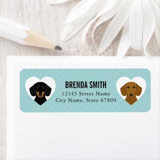 Dachshund Return Address Labels (Insitu)