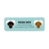 Dachshund Return Address Labels (Voorkant)