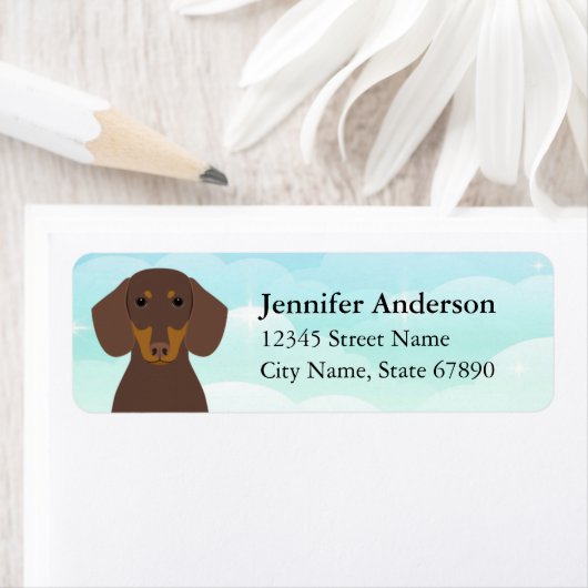 Dachshund Return Address Labels (Insitu)