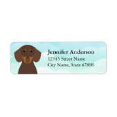 Dachshund Return Address Labels (Voorkant)