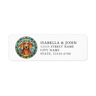 Dachshund Return Address Labels