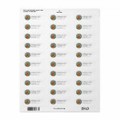 Dachshund Return Address Labels (Full Sheet)