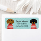Dachshund Return Address Labels (Insitu)