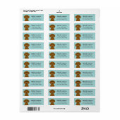 Dachshund Return Address Labels (Full Sheet)
