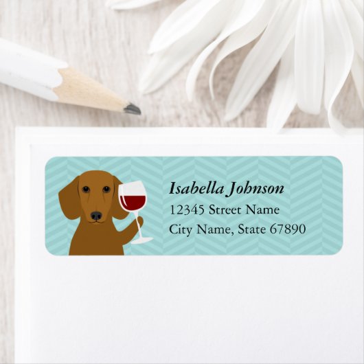 Dachshund Return Address Labels (Insitu)