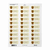 Dachshund Return Address Labels (Full Sheet)
