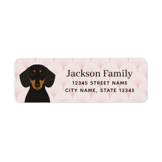 Dachshund Return Address Labels (Voorkant)