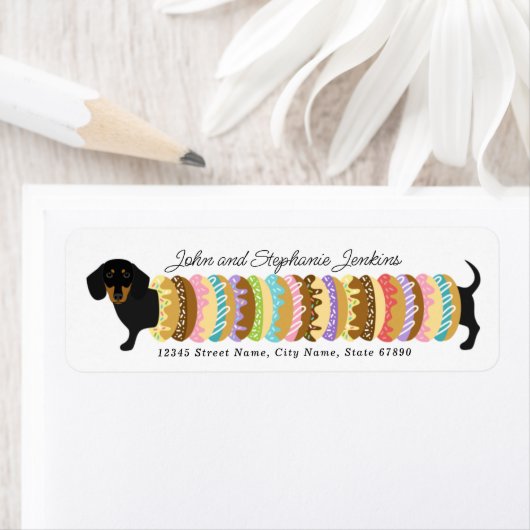 Dachshund Return Address Labels (Insitu)
