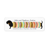 Dachshund Return Address Labels (Voorkant)