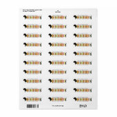Dachshund Return Address Labels (Full Sheet)