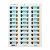 Dachshund Return Address Labels (Full Sheet)