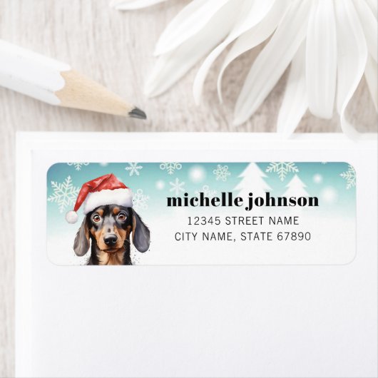 Dachshund Return Address Labels (Insitu)