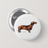 Dachshund Ronde Button 5,7 Cm (Voorkant /achterkant)