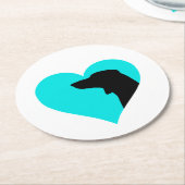 Dachshund Ronde Kartonnen Onderzetter (Gebogen)