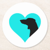 Dachshund Ronde Kartonnen Onderzetter (Voorkant)