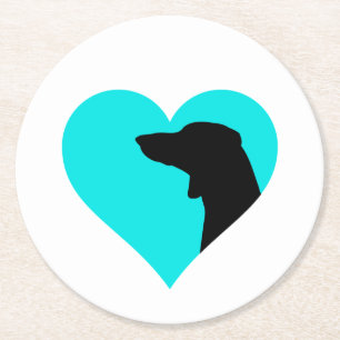 Dachshund Ronde Kartonnen Onderzetter