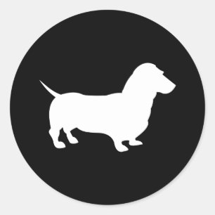 Dachshund Ronde Sticker