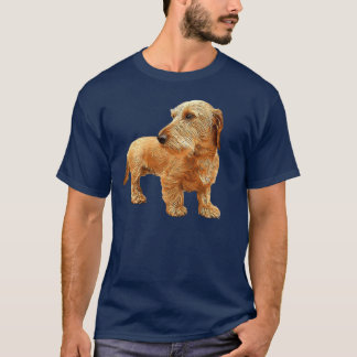 Dachshund Rood Draadharig Schoonheid vrienden T-shirt