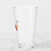 Dachshund Rough Coated Geo Silhouette Multi Glas (Links)