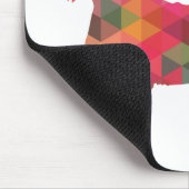 Dachshund Rough Coated Geo Silhouette Multi Muismat (Hoek)