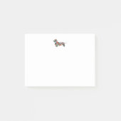 Dachshund Rough Coated Geo Silhouette Pset Post-it® Notes (Voorkant)