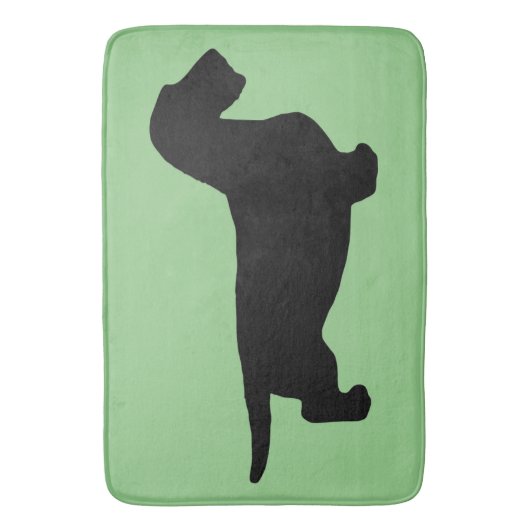 Dachshund Rough Hair - Silhouette 1 Badmat (Voorkant Verticaal)