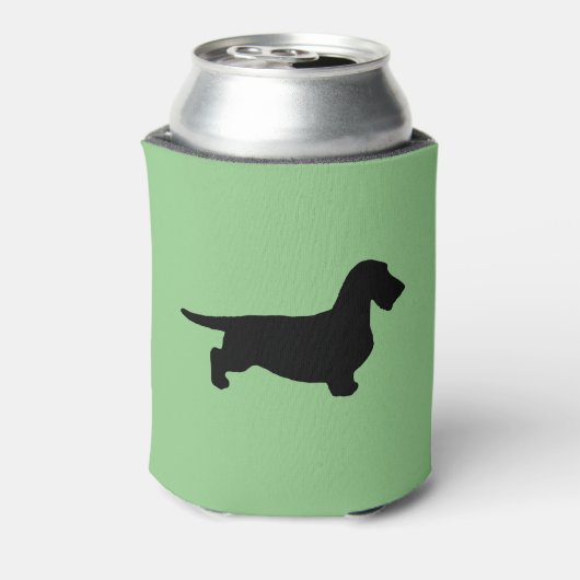 Dachshund Rough Hair - Silhouette 1 Blikjeskoeler (Blikje Achterkant)