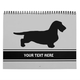 Dachshund Rough Hair - Silhouette 1 Kalender