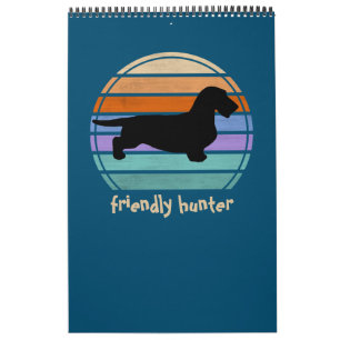 Dachshund Rough Hair - Silhouette 1 Kalender