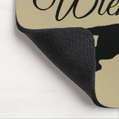 Dachshund Rough Hair - Silhouette 1 Muismat (Hoek)