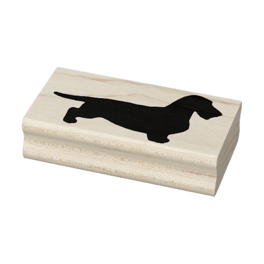 Dachshund Rough Hair - Silhouette 1 Rubberstempel (Stempel)