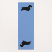 Dachshund Rough Hair - Silhouette 1 Yogamat (Voorkant)