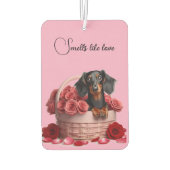 Dachshund Rozen Luchtverfrisser (Achterkant)