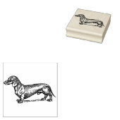 Dachshund Rubberstempel (Gestempeld)