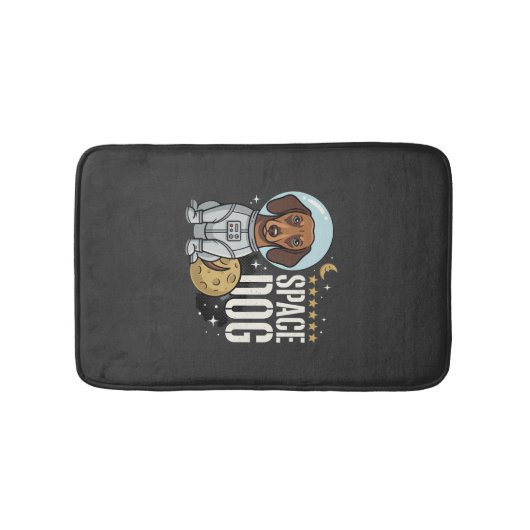 Dachshund Ruimte Hond Astronaut Vector Badmat (Voorkant)