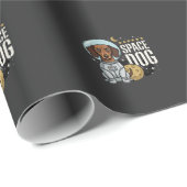 Dachshund Ruimte Hond Astronaut Vector Cadeaupapier (Rol Hoek)