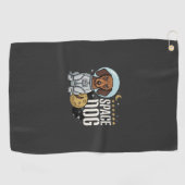 Dachshund Ruimte Hond Astronaut Vector Golfhanddoek (Horizontaal)