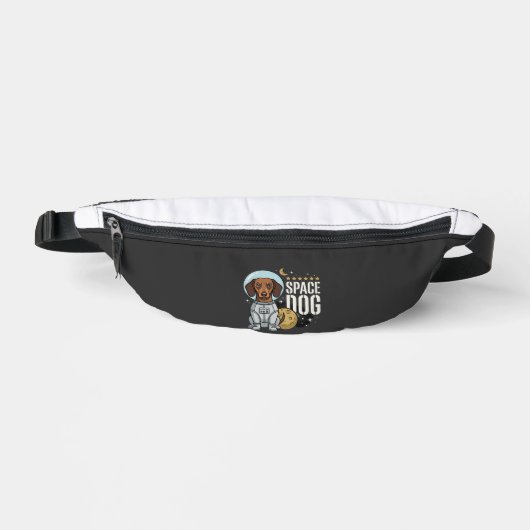Dachshund Ruimte Hond Astronaut Vector Heuptasje (Voorkant)