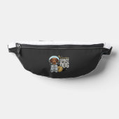 Dachshund Ruimte Hond Astronaut Vector Heuptasje (Liggend)
