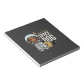 Dachshund Ruimte Hond Astronaut Vector Notitieblok (Schuin)