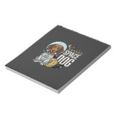 Dachshund Ruimte Hond Astronaut Vector Notitieblok (Linkerzijde)