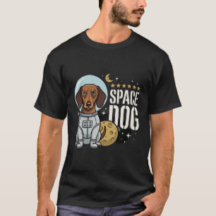 Dachshund ruimtehond astronaut vector t-shirt