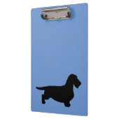 Dachshund Ruw Haar - Silhouet 1 Klembord (Links)