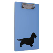 Dachshund Ruw Haar - Silhouet 1 Klembord (Rechts)