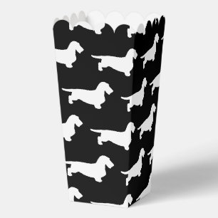 Dachshund Ruw Haar - Silhouet 2 Bedankdoosjes