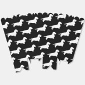 Dachshund Ruw Haar - Silhouet 2 Bedankdoosjes (Ongevouwen)