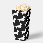 Dachshund Ruw Haar - Silhouet 2 Bedankdoosjes (Popped)