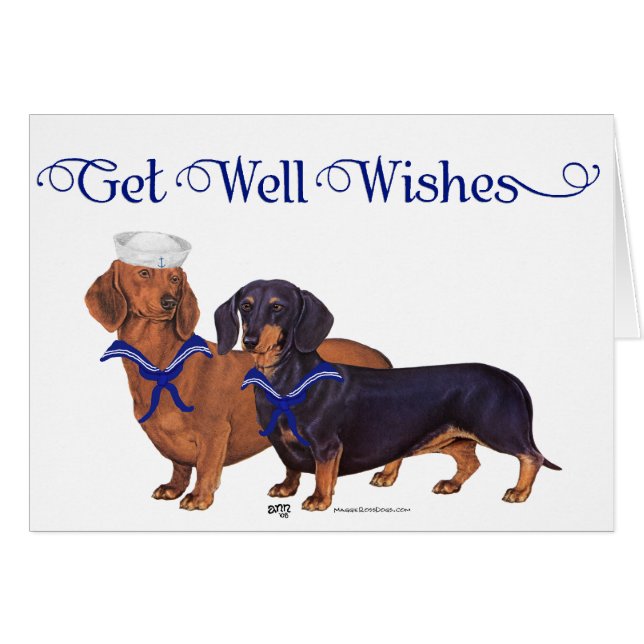 Dachshund Sailors (Voorkant Horizontaal)