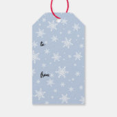 Dachshund Santa Black en Tan Wiener Hondenkerst Cadeaulabel (Achterkant)